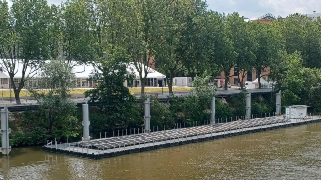 Mobile Floating Solar Plant Powers Paris Olympic Village