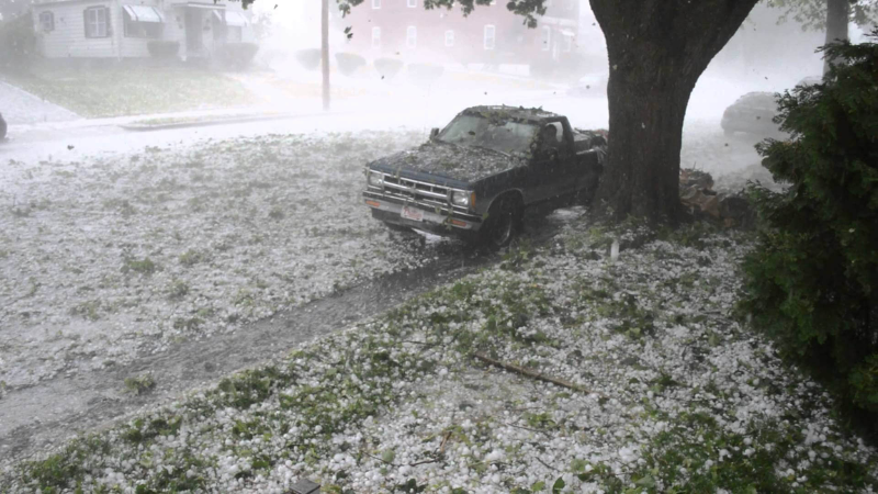 How large a hailstorm can damage Solar PV Panels